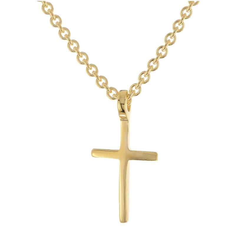 trendor 28349 Halskette Mit Kleinem Kreuz-Anhänger Gold 333/8K 4262511283495