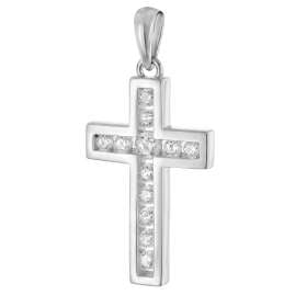 trendor 28406 Damen-Halskette Mit Kreuz 925 Silber Rhodiniert