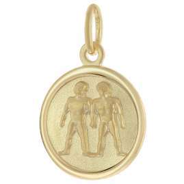 trendor 28468-06 Kinder Sternzeichen Zwilling Gold 333 mit vergoldeter Kette