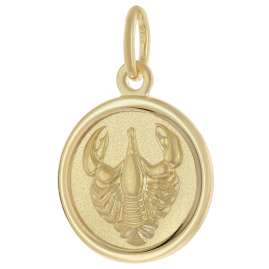 trendor 28468-07 Kids Cancer Zodiac Sign 333 Gold with Gold-Plated Chain