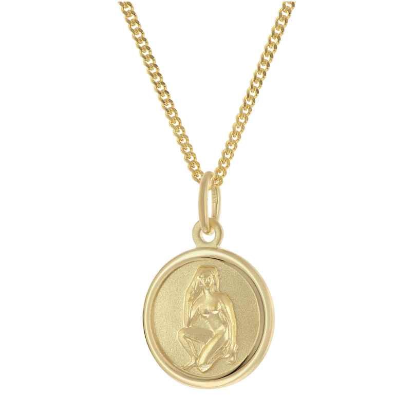 trendor 28468-09 Kinder Sternzeichen Jungfrau Gold 333 mit vergoldeter Kette