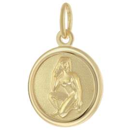 trendor 28468-09 Kinder Sternzeichen Jungfrau Gold 333 mit vergoldeter Kette