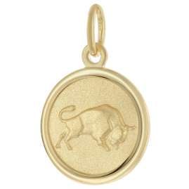 trendor 28468-05 Kinder Sternzeichen Stier Gold 333 mit vergoldeter Kette