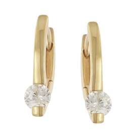 trendor 28494 Women's Hoop Earrings Gold-Plated 925 Silver
