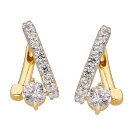 trendor 28496 Women's Hoop Earrings Gold-Plated 925 Silver