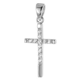 trendor 28604 Damen-Kette Mit Kreuz 925 Silber