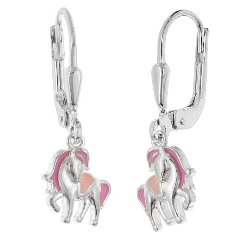 trendor 28499 Kinder-Ohrringe Silber 925 Pferde-Ohrhänger 4262511284997