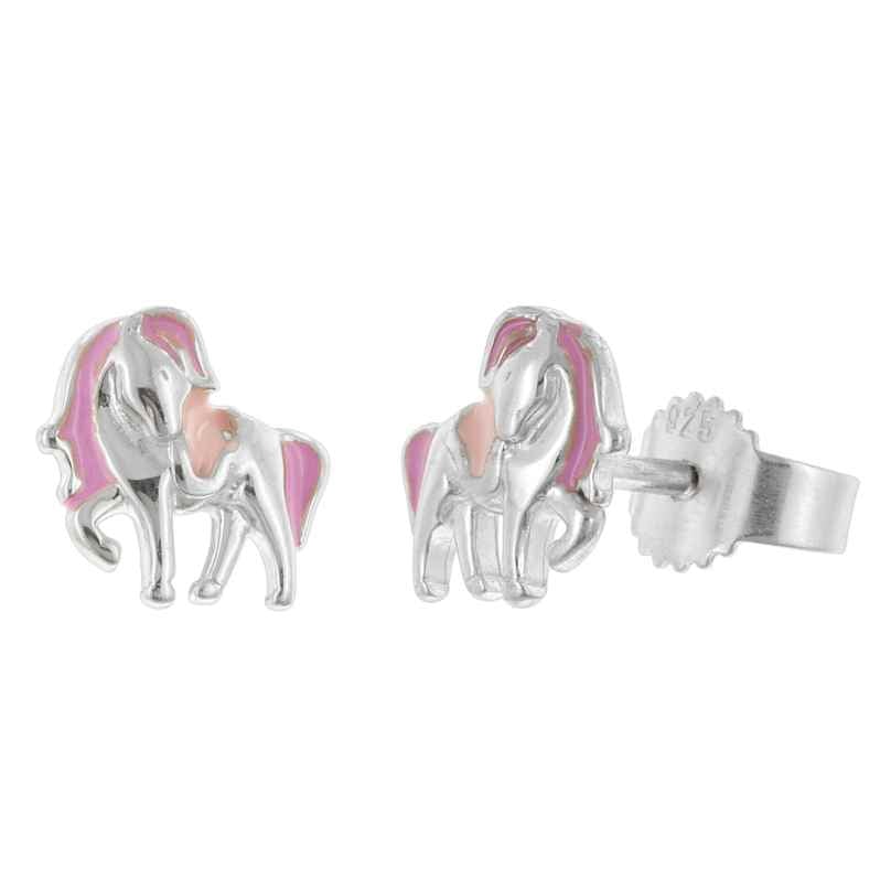 trendor 28501 Mädchen-Ohrringe Silber 925 Pferde-Ohrstecker 4262511285017