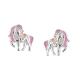 trendor 28501 Girls' Stud Earrings 925 Silver Horse