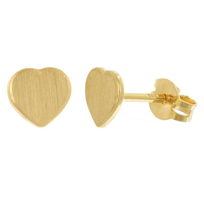 trendor 28745 Ohrringe Herzen für Damen und Mädchen Gold 333 / 8K Ohrstecker 4262511287455