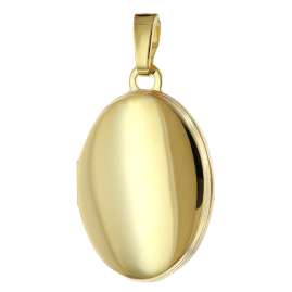 trendor 28963 Locket Pendant 333/8K Gold With Gold-Plated Silver Chain