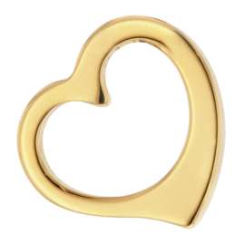 trendor 28965 Heart Pendant 333 Gold with Gold-Plated Silver Chain For Girls
