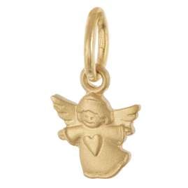 trendor 28966 Angel Pendant 333 Gold with Gold-Plated Silver Chain For Kids