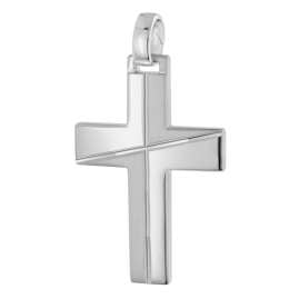 trendor 28408 Herren-Halskette Mit Kreuz 925 Silber Rhodiniert