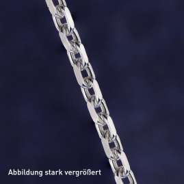 trendor 28800 Damen-Kette 925 Silber Diamantierte Ankerkette 1,3 mm