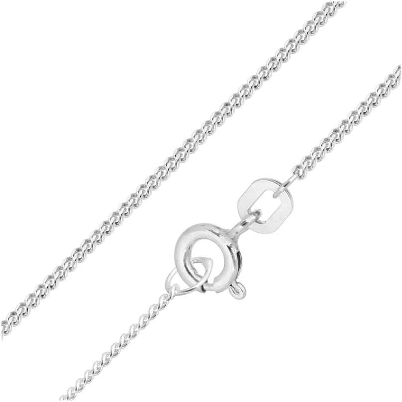 trendor 28940 Necklace For Pendants 925 Silver Fine Sturdy Curb Chain 1,2 mm