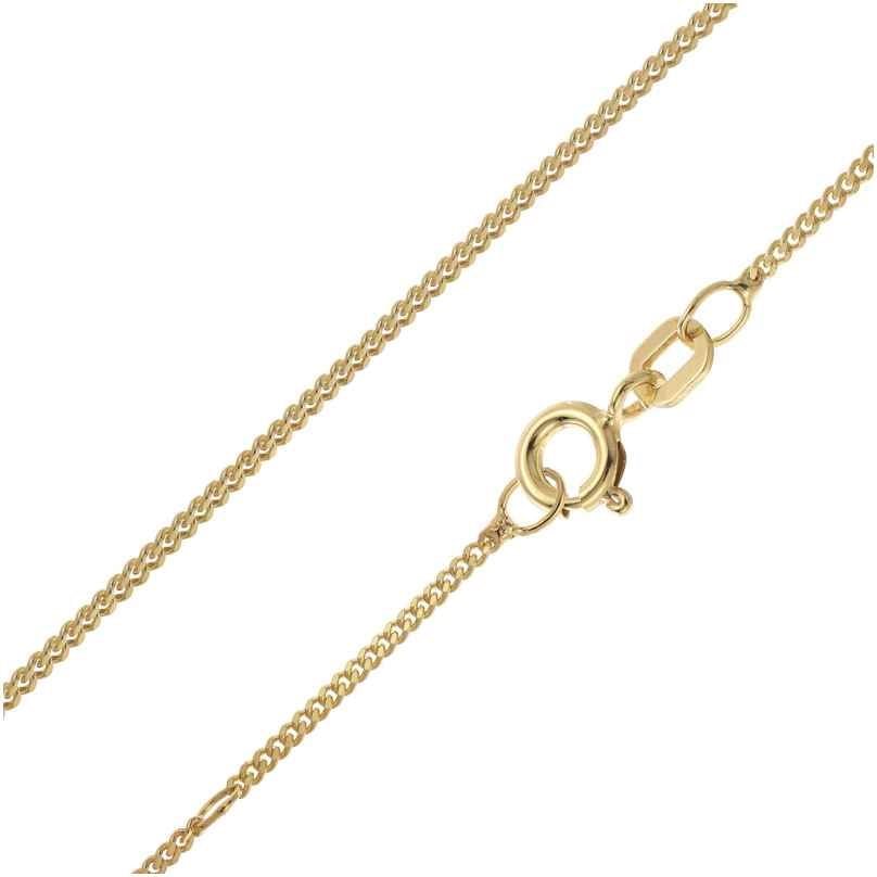 trendor 28935 Panzerkette Für Anhänger 925 Silber Vergoldet 1,2 mm Breit