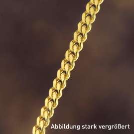 trendor 28935 Curb Chain for Pendants Gold-Plated 925 Silver 1.2 mm Wide