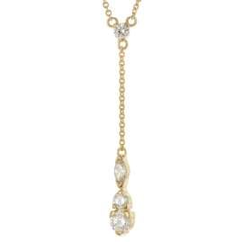 trendor 21139 Women's Necklace Gold Plated 925 Silver With Cubic Zirconia