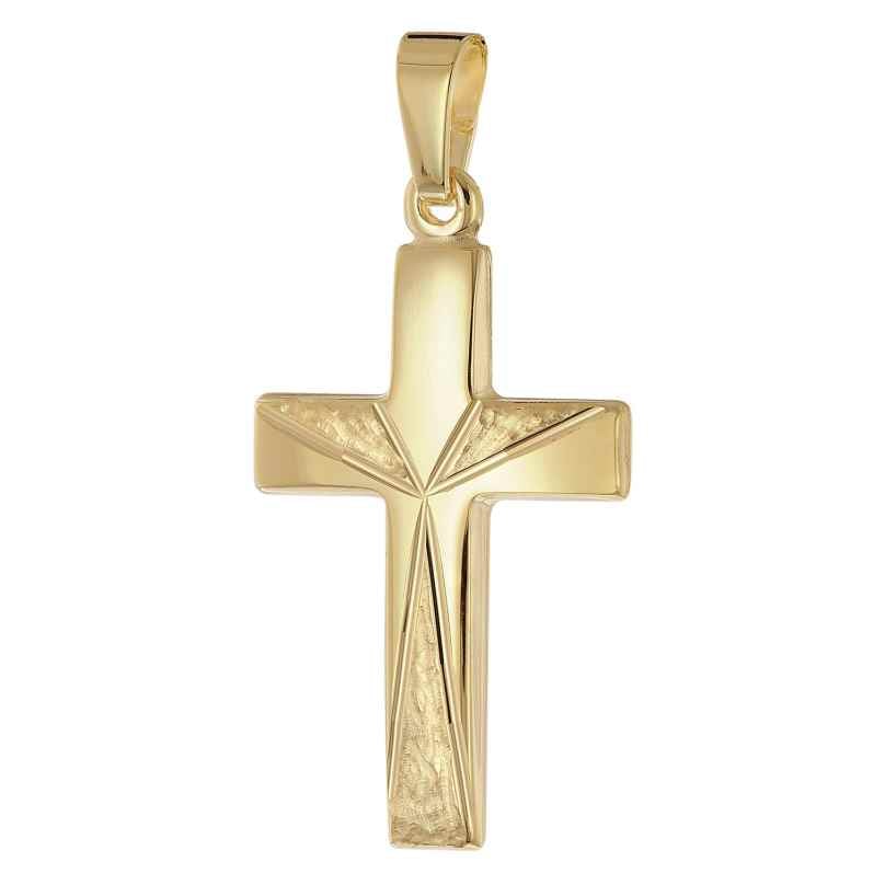 trendor 21157 Kreuz-Anhänger Gold 333 (8 Karat) 21 mm 4262551211571