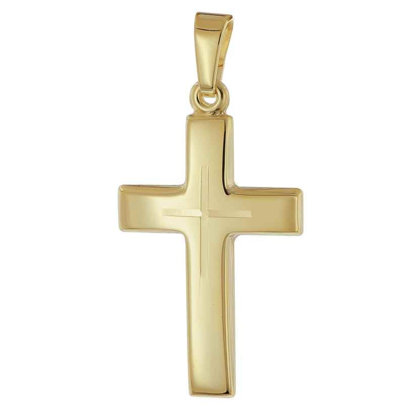 trendor 21161 Cross Pendant 585 Gold (14K) 21 mm 4262551211618