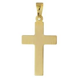 trendor 21161 Kreuz-Anhänger 585 Gold (14 Karat) 21 mm