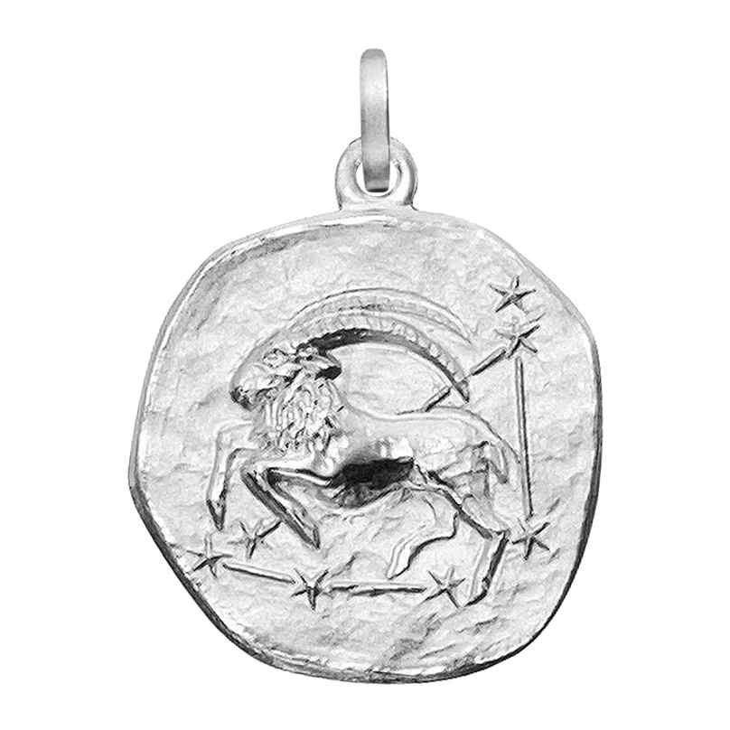 trendor 21218-01 Sternzeichen Steinbock 925 Silber Anhänger Ø 16 mm 4262551212172