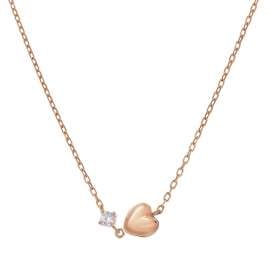 trendor 21232 Women's Necklace Pink Gold Plated 925 Sterling Silver