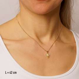 trendor 21310 Engel Anhänger Gold 333 / 8K Schmuck-Anhänger mit Zirkonia