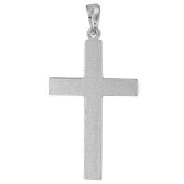trendor 21314 Herren-Anhänger Kreuz 925 Silber Rhodiniert 28 mm