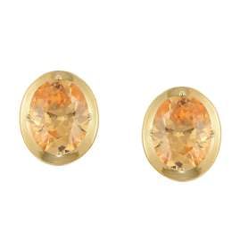 trendor 70-1052-17 Women's Earrings Gold-Plated 925 Silver Cubic Zirconia
