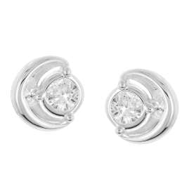 trendor 21422-01 Damen Ohrringe 925 Silber Ohrstecker Zirkonia