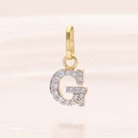 trendor 21284-G Letter G Pendant Gold Plated 925 Silver