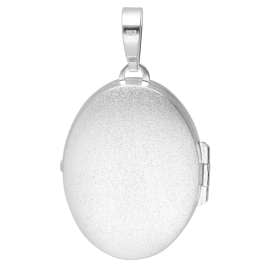 trendor 21571 Locket Pendant 925 Sterling Silver Oval Size 31 x 23 mm