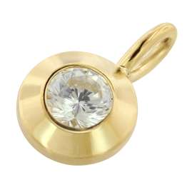 trendor 21572 Damen Schmuck-Anhänger Gold 333/8K mit Zirkonia