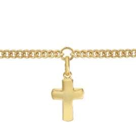 trendor 21581 Girls' Bracelet with Gold Plated Cross 925 Silver