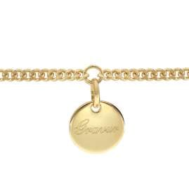trendor 21578 Girls' Bracelet with Engraving Plate Gold Plated 925 Silver
