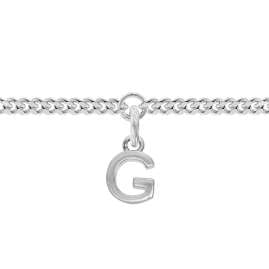 trendor 21590-G Mädchen-Armband mit Buchstabe G 925 Silber Rhodiniert