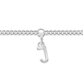 trendor 21590-J Mädchen-Armband mit Buchstabe J 925 Silber Rhodiniert