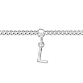 trendor 21590-L Mädchen-Armband mit Buchstabe L 925 Silber Rhodiniert