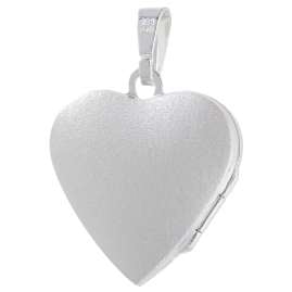 trendor 21566 Herz-Medaillon Anhänger mit Lebensbaum 925 Silber Bicolor