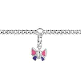 trendor 21585 Mädchen-Armband mit Schmetterling 925 Silber Rhodiniert