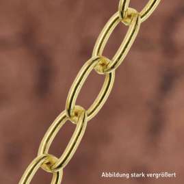 trendor 21667 Verlängerungskette 925 Silber Vergoldet Weitanker 7 cm