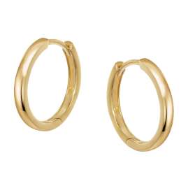 trendor 21699 Women's Hoop Earrings Gold 333/8K 16x2 mm