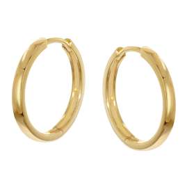 trendor 21700 Hinged Hoop Earrings 333/8K Gold 18 x 2 mm