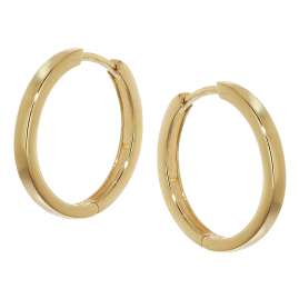 trendor 21717 Women's Hinged Hoop Earrings 333/8K Gold ⌀ 18 mm