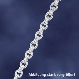 trendor 21836 Kette für Anhänger 925 Silber rhodiniert Ankerkette 1,3 mm