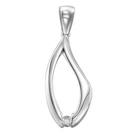 trendor 21785 Women's Necklace Silver 925 with Cubic Zirconia Pendant