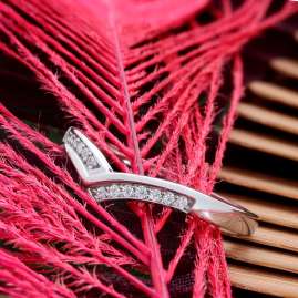 trendor 21786 Damenring 925 Silber Rhodiniert Zirkonia-Ring