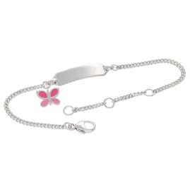 trendor 21844 Armband mit Namen für Kinder 925 Silber 925 Gravurband 14,5 cm